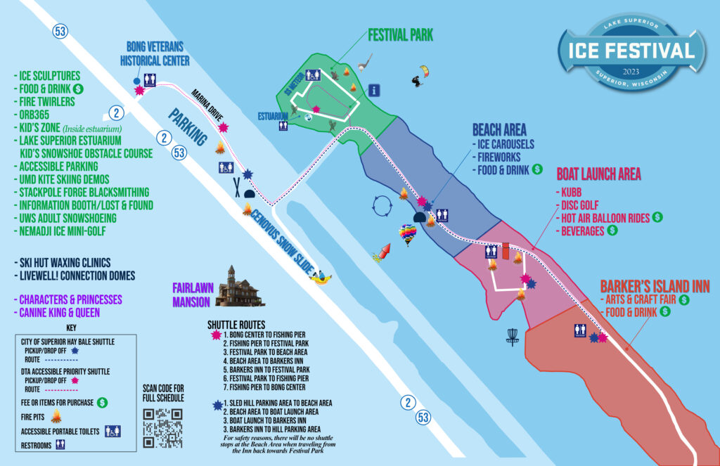 Event Map Lake Superior Ice Festival